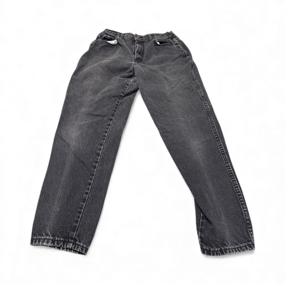 Women’s Vintage Chic Black Washed Jeans Size 16 Tall